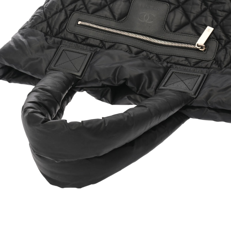 CHANEL シャネル コココクーン トート PM ブラック A48610 レディース ナイロン トートバッグ ABランク 中古 銀蔵