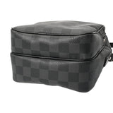 LOUIS VUITTON ルイヴィトン ダミエグラフィット レム ブラック N41446 メンズ ダミエキャンバス ショルダーバッグ ABランク 中古 銀蔵