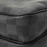 LOUIS VUITTON ルイヴィトン ダミエグラフィット レム ブラック N41446 メンズ ダミエキャンバス ショルダーバッグ ABランク 中古 銀蔵