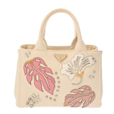 PRADA プラダ カナパミニ ハワイ限定 ホワイト/ピンク 1BG439 レディース キャンバス ハンドバッグ ABランク 中古 銀蔵