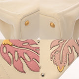 PRADA プラダ カナパミニ ハワイ限定 ホワイト/ピンク 1BG439 レディース キャンバス ハンドバッグ ABランク 中古 銀蔵