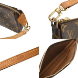 LOUIS VUITTON ルイヴィトン モノグラム ポシェット アクセソワール ブラウン M51980 レディース モノグラムキャンバス アクセサリーポーチ Bランク 中古 銀蔵