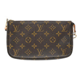 LOUIS VUITTON ルイヴィトン モノグラム ポシェット アクセソワール ブラウン M51980 レディース モノグラムキャンバス アクセサリーポーチ Bランク 中古 銀蔵