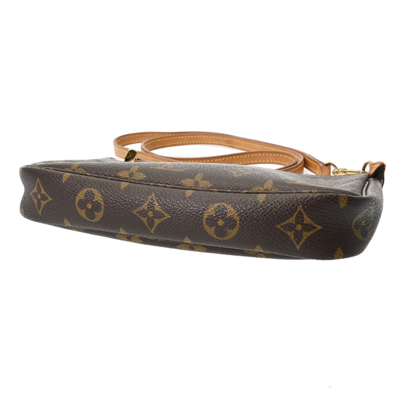 LOUIS VUITTON ルイヴィトン モノグラム ポシェット アクセソワール ブラウン M51980 レディース モノグラムキャンバス アクセサリーポーチ Bランク 中古 銀蔵