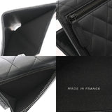 CHANEL シャネル クラシック スモール フラップウォレット ブラック AP0231 レディース ラムスキン 三つ折り財布 ABランク 中古 銀蔵