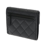 CHANEL シャネル クラシック スモール フラップウォレット ブラック AP0231 レディース ラムスキン 三つ折り財布 ABランク 中古 銀蔵