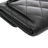 CHANEL シャネル クラシック スモール フラップウォレット ブラック AP0231 レディース ラムスキン 三つ折り財布 ABランク 中古 銀蔵