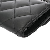 CHANEL シャネル クラシック スモール フラップウォレット ブラック AP0231 レディース ラムスキン 三つ折り財布 ABランク 中古 銀蔵