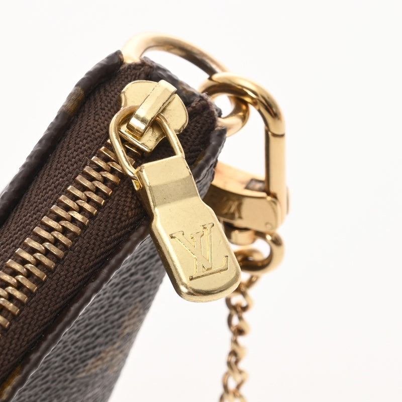 LOUIS VUITTON ルイヴィトン モノグラム ミニ ポシェット アクセソワール ブラウン M58009 レディース モノグラムキャンバス アクセサリーポーチ ABランク 中古 銀蔵