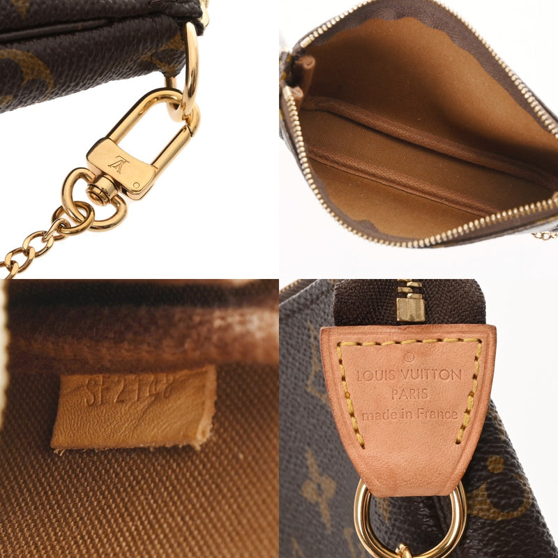LOUIS VUITTON ルイヴィトン モノグラム ミニ ポシェット アクセソワール ブラウン M58009 レディース モノグラムキャンバス アクセサリーポーチ ABランク 中古 銀蔵