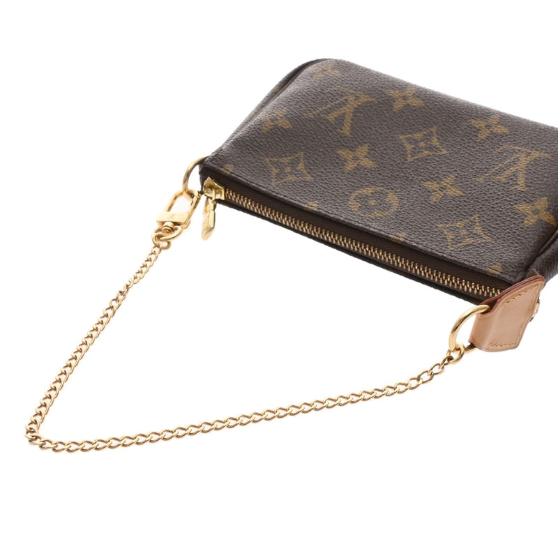 LOUIS VUITTON ルイヴィトン モノグラム ミニ ポシェット アクセソワール ブラウン M58009 レディース モノグラムキャンバス アクセサリーポーチ ABランク 中古 銀蔵