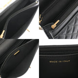 CHANEL シャネル マトラッセ チェーンウォレット  ガンメタ A33814 レディース キャビアスキン ショルダーバッグ ABランク 中古 銀蔵