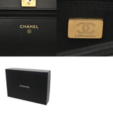 CHANEL シャネル マトラッセ チェーンウォレット  ガンメタ A33814 レディース キャビアスキン ショルダーバッグ ABランク 中古 銀蔵