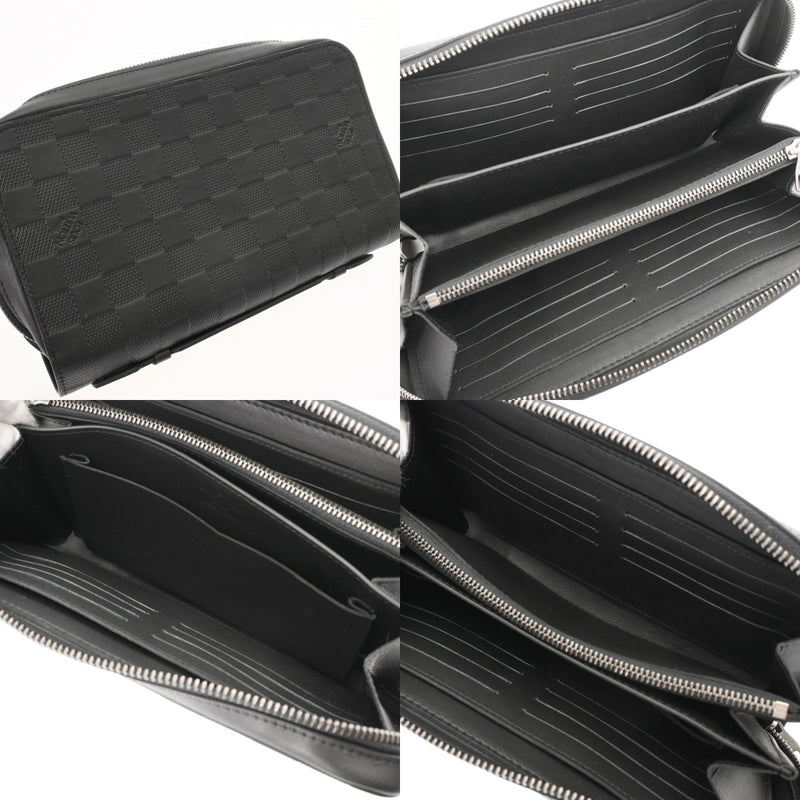LOUIS VUITTON ルイヴィトン ダミエアンフィニ ジッピー XL トラベルケース オニキス N61254 メンズ レザー 長財布 Aランク 中古 銀蔵