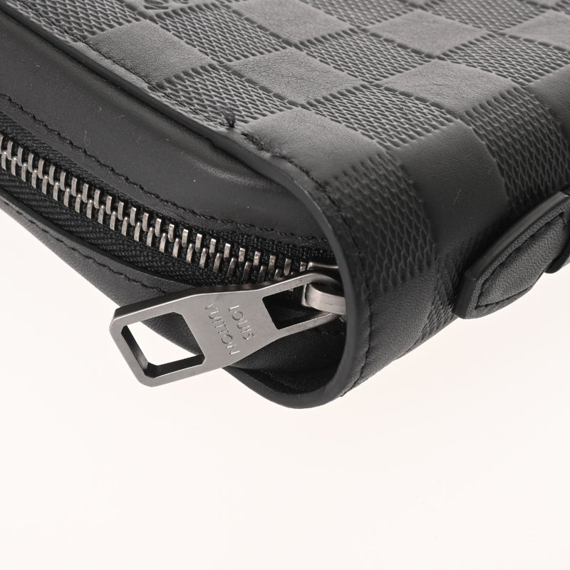 LOUIS VUITTON ルイヴィトン ダミエアンフィニ ジッピー XL トラベルケース オニキス N61254 メンズ レザー 長財布 Aランク 中古 銀蔵