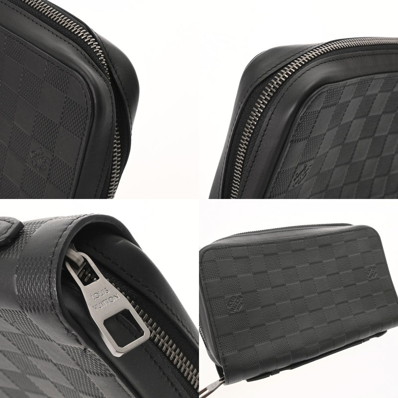LOUIS VUITTON ルイヴィトン ダミエアンフィニ ジッピー XL トラベルケース オニキス N61254 メンズ レザー 長財布 Aランク 中古 銀蔵