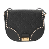 LOUIS VUITTON ルイヴィトン モノグラムアンプラント ジュノ ノワール M43144 レディース レザー ショルダーバッグ ABランク 中古 銀蔵