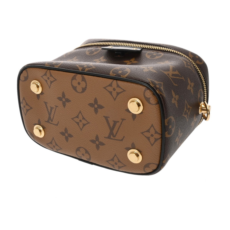 LOUIS VUITTON ルイヴィトン モノグラムリバース ヴァニティ NV PM 2WAY  ブラウン M45165 レディース モノグラムキャンバス ハンドバッグ Aランク 中古 銀蔵