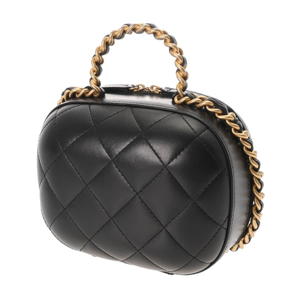 CHANEL シャネル マトラッセ スモールバニティ ブラック AP2198 レディース ラムスキン ショルダーバッグ Aランク 中古 銀蔵