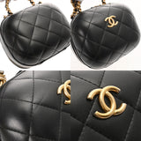CHANEL シャネル マトラッセ スモールバニティ ブラック AP2198 レディース ラムスキン バニティバッグ Aランク 中古 銀蔵