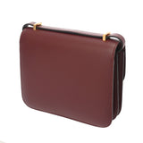 HERMES エルメス コンスタンス3 ミニ 18 ルージュアッシュ D刻印(2019年頃) レディース ボックスカーフ ショルダーバッグ ABランク 中古 銀蔵