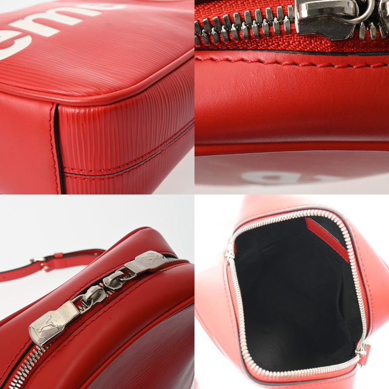 LOUIS VUITTON ルイヴィトン エピ ダヌーブ PM Supreme コラボ 赤/白 M53417 ユニセックス エピレザー ショルダーバッグ ABランク 中古 銀蔵