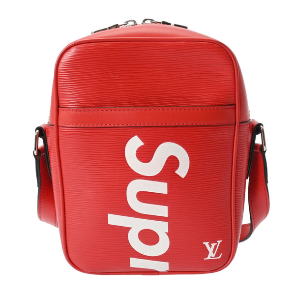 LOUIS VUITTON ルイヴィトン エピ ダヌーブ PM Supreme コラボ 赤/白 M53417 ユニセックス エピレザー ショルダーバッグ ABランク 中古 銀蔵