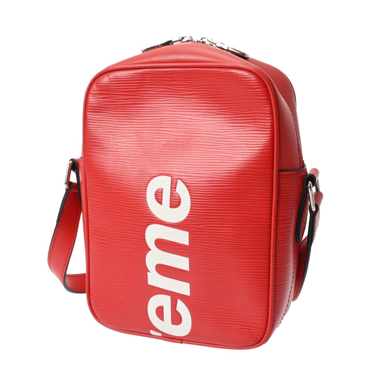 LOUIS VUITTON ルイヴィトン エピ ダヌーブ PM Supreme コラボ 赤/白 M53417 ユニセックス エピレザー ショルダーバッグ ABランク 中古 銀蔵