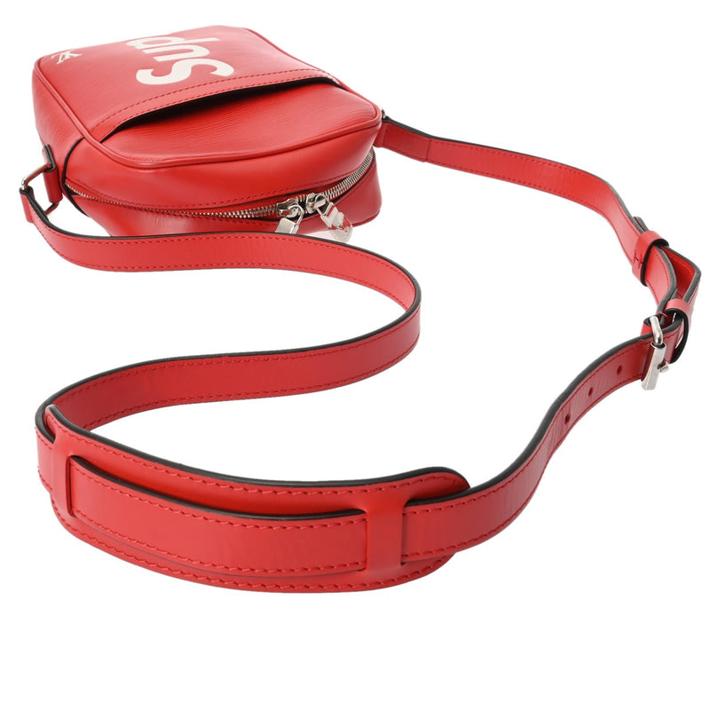LOUIS VUITTON ルイヴィトン エピ ダヌーブ PM Supreme コラボ 赤/白 M53417 ユニセックス エピレザー ショルダーバッグ ABランク 中古 銀蔵