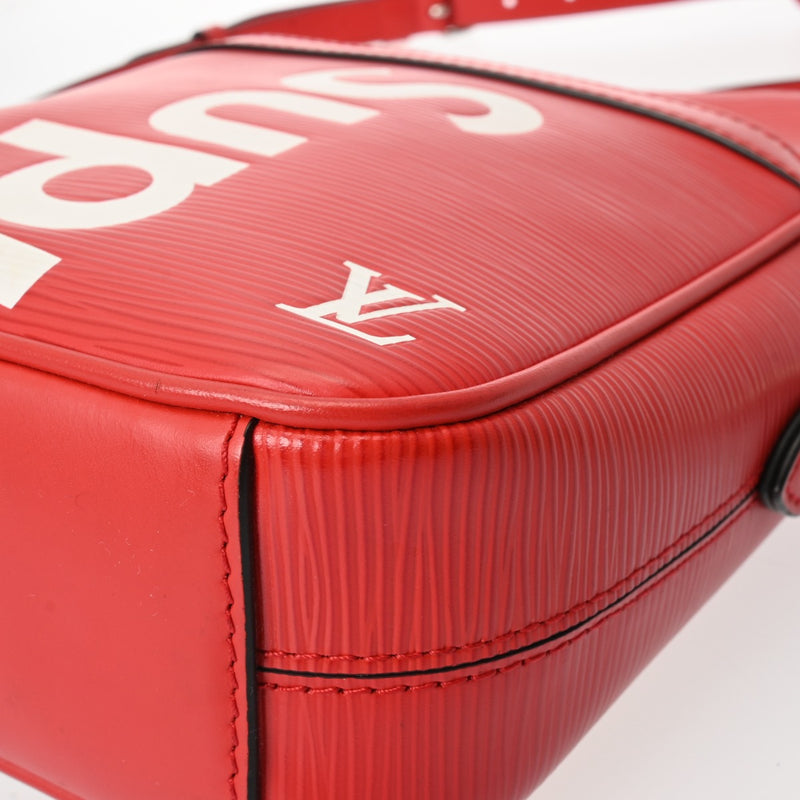 LOUIS VUITTON ルイヴィトン エピ ダヌーブ PM Supreme コラボ 赤/白 M53417 ユニセックス エピレザー ショルダーバッグ ABランク 中古 銀蔵