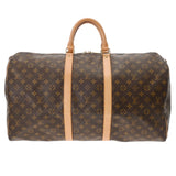 LOUIS VUITTON ルイヴィトン モノグラム キーポル 55  ブラウン M41424 ユニセックス モノグラムキャンバス ボストンバッグ Bランク 中古 銀蔵
