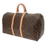 LOUIS VUITTON ルイヴィトン モノグラム キーポル 55  ブラウン M41424 ユニセックス モノグラムキャンバス ボストンバッグ Bランク 中古 銀蔵