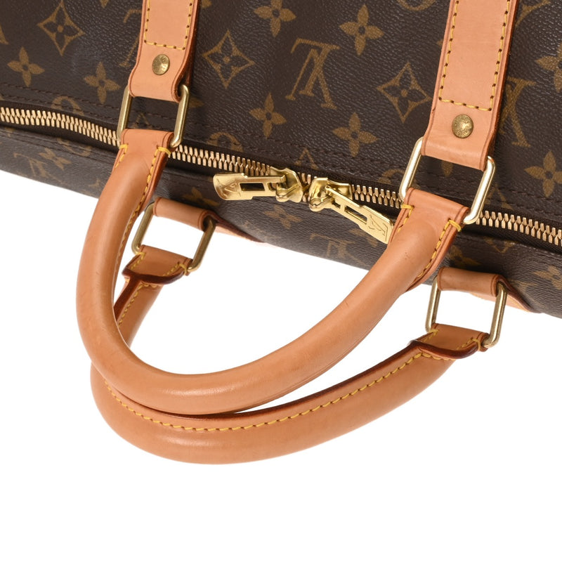 LOUIS VUITTON ルイヴィトン モノグラム キーポル 55  ブラウン M41424 ユニセックス モノグラムキャンバス ボストンバッグ Bランク 中古 銀蔵