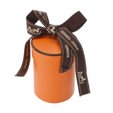 HERMES エルメス ツイリー DANSE PACIFIQUE オレンジ系 レディース シルク100％ スカーフ 新同 中古 銀蔵