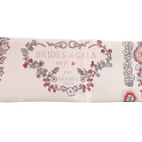 HERMES エルメス ツイリー BRIDES DE GALA オレンジ/ホワイト 063940S レディース シルク100％ スカーフ 新同 中古 銀蔵