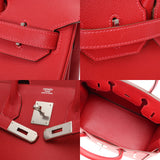 HERMES エルメス バーキン 30 ルージュカザック □P刻印(2012年頃) レディース ヴォーエプソン ハンドバッグ Aランク 中古 銀蔵