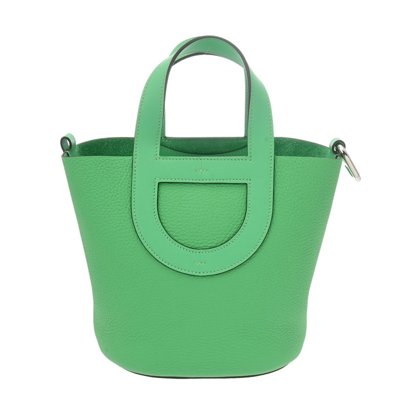 HERMES エルメス インザループ 18 ヴェールコミック B刻印(2023年頃) レディース トリヨンクレマンス ヴォースイフト ハンドバッグ 新同 中古 銀蔵