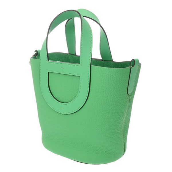 HERMES エルメス インザループ 18 ヴェールコミック B刻印(2023年頃) レディース トリヨンクレマンス ヴォースイフト ハンドバッグ 新同 中古 銀蔵