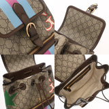 GUCCI グッチ インターロッキングGプリント バッグパック ベージュ 674147 レディース GGスプリームキャンバス レザー リュック・デイパック Aランク 中古 銀蔵