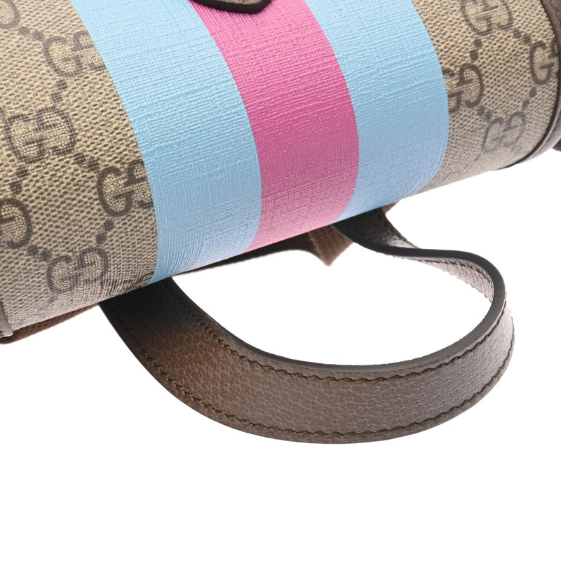 GUCCI グッチ インターロッキングGプリント バッグパック ベージュ 674147 レディース GGスプリームキャンバス レザー リュック・デイパック Aランク 中古 銀蔵