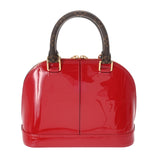 LOUIS VUITTON ルイヴィトン アルマ BB 2WAY スカーレット M53152 レディース パテントレザー モノグラムキャンバス ハンドバッグ Aランク 中古 銀蔵