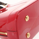 LOUIS VUITTON ルイヴィトン アルマ BB 2WAY スカーレット M53152 レディース パテントレザー モノグラムキャンバス ハンドバッグ Aランク 中古 銀蔵