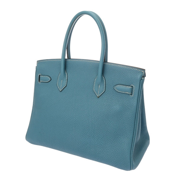HERMES エルメス バーキン 30 ブルージーン □I刻印(2005年頃) レディース トゴ ハンドバッグ Bランク 中古 銀蔵