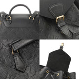 LOUIS VUITTON ルイヴィトン モノグラムアンプラント モンスリ PM ノワール M45205 レディース レザー リュック・デイパック Aランク 中古 銀蔵