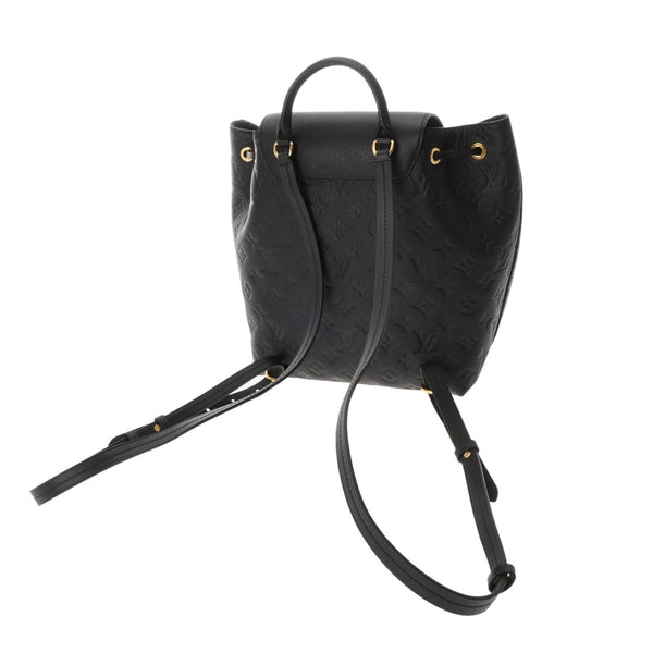 LOUIS VUITTON ルイヴィトン モノグラムアンプラント モンスリ PM ノワール M45205 レディース レザー リュック・デイパック Aランク 中古 銀蔵