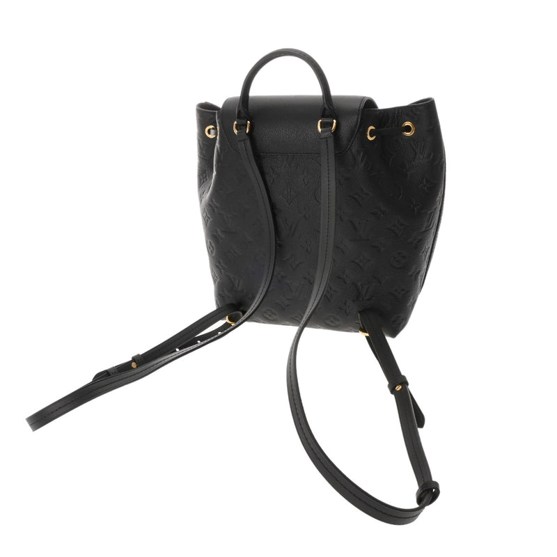 LOUIS VUITTON ルイヴィトン モノグラムアンプラント モンスリ PM ノワール M45205 レディース レザー リュック・デイパック Aランク 中古 銀蔵