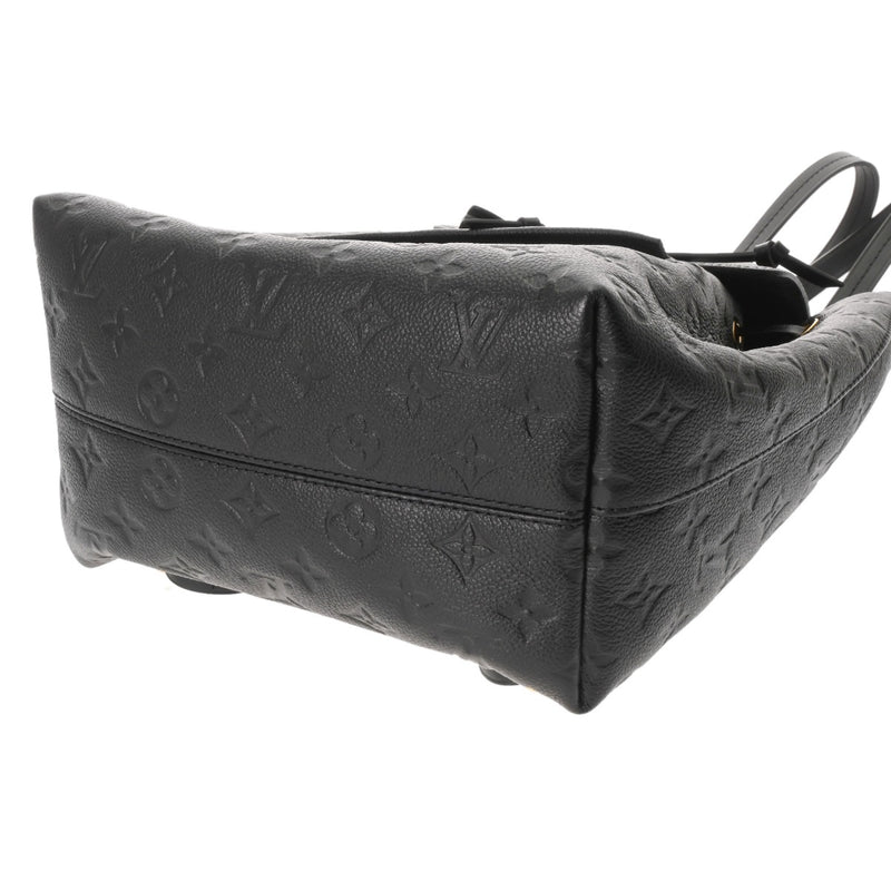 LOUIS VUITTON ルイヴィトン モノグラムアンプラント モンスリ PM ノワール M45205 レディース レザー リュック・デイパック Aランク 中古 銀蔵