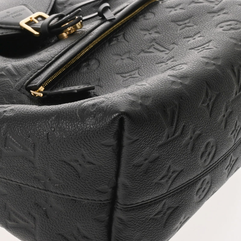 LOUIS VUITTON ルイヴィトン モノグラムアンプラント モンスリ PM ノワール M45205 レディース レザー リュック・デイパック Aランク 中古 銀蔵