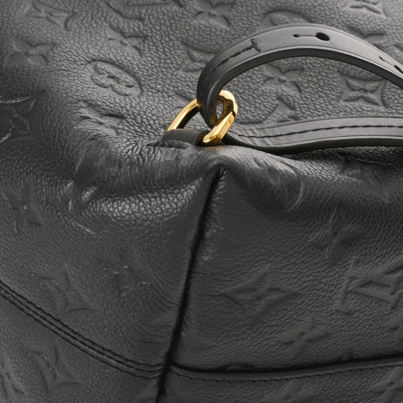 LOUIS VUITTON ルイヴィトン モノグラムアンプラント モンスリ PM ノワール M45205 レディース レザー リュック・デイパック Aランク 中古 銀蔵