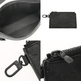 LOUIS VUITTON ルイヴィトン モノグラムシャドウ ガストンウエアラブルウォレット ブラック M81115 メンズ レザー ショルダーバッグ Aランク 中古 銀蔵